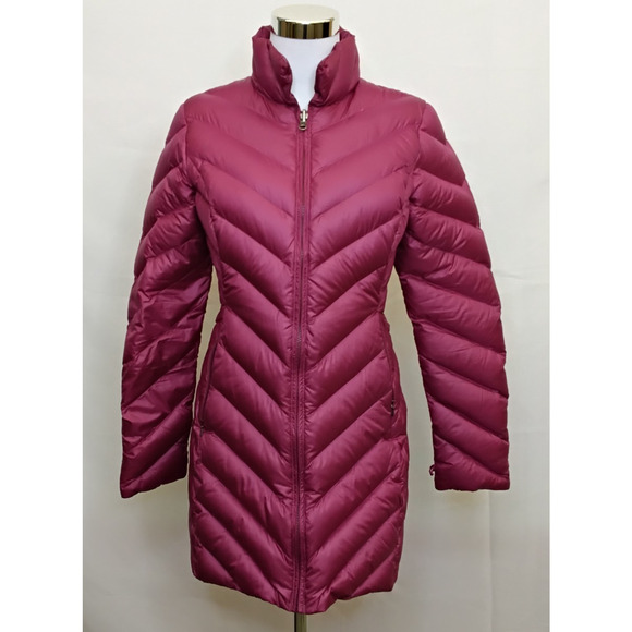 Patagonia Down Puffer Jacket Women's S Pink Full Zip Hoodless #J5284 - Picture 2 of 16
